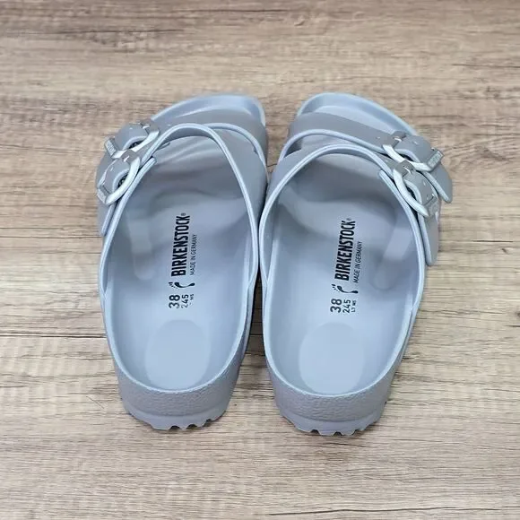 Birkenstock Arizona Eva Women’s Size 7 Silver Double Buckle Sandals - Picture 4 of 9
